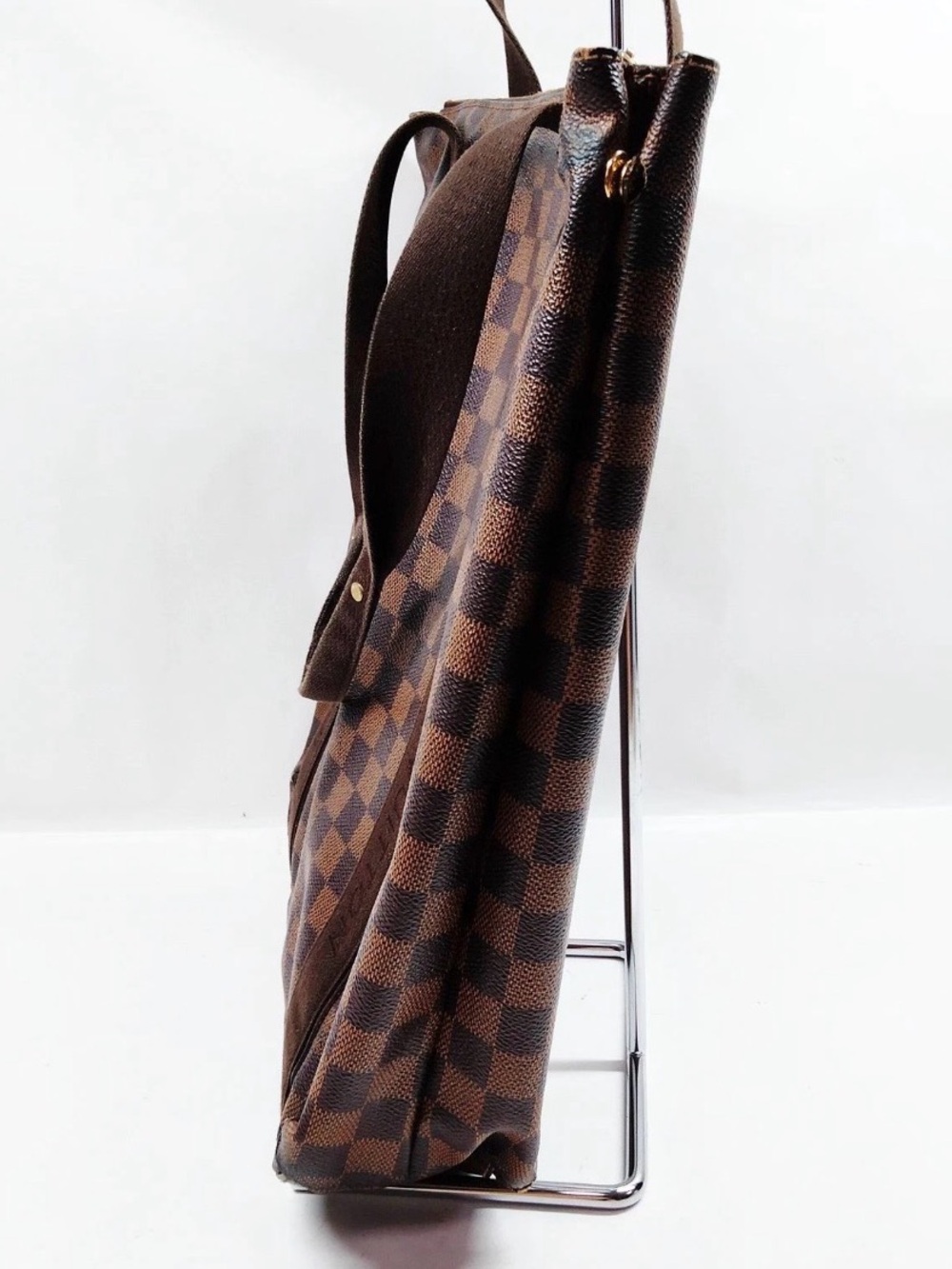 Louis Vuitton Brown Checkered Tote with Dark Brown Straps - Picture 3 of 9
